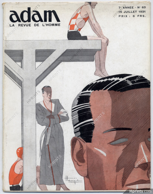 Adam La Revue de l'Homme 1931 N°63 Hemjic, Men's Swimwear