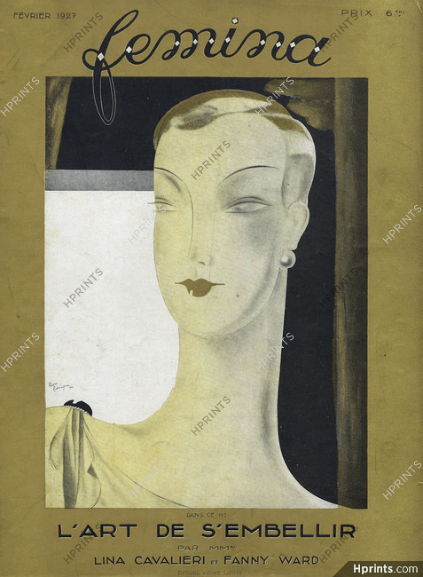 Léon Bénigni 1927 Femina Cover, Art Deco