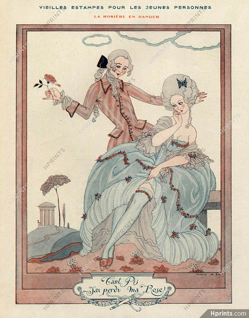 Tant Pis — J'ai perdu ma Rose, 1919 - George Barbier 18th Century Costumes