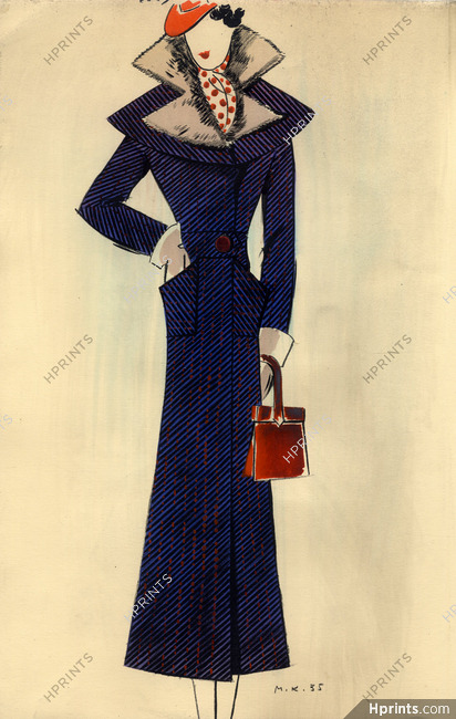 Raimon 1936 M. Küss Fashion Illustration Handbag