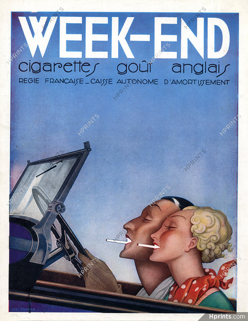 Week-End (Cigarettes) 1936 Léo Fontan