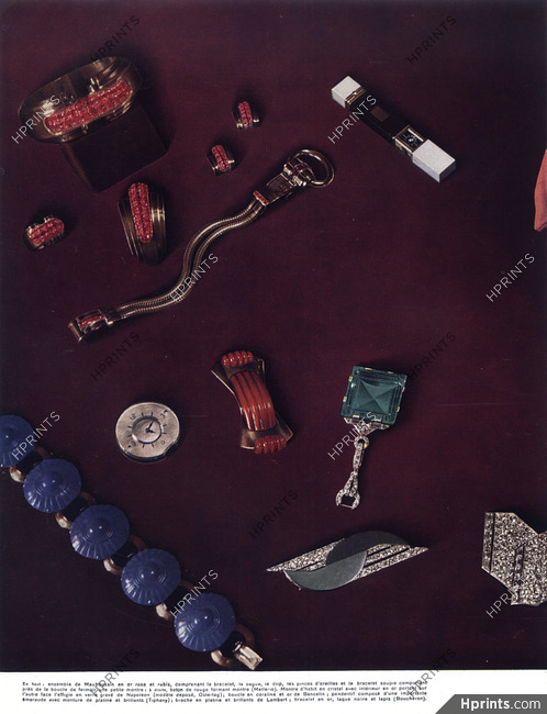 Mauboussin, Mellerio, Ostertag, Bancelin, Tiffany, Lambert, Boucheron 1936