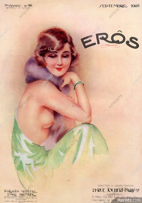Suzanne Meunier 1928 Erotica, Eros Cover
