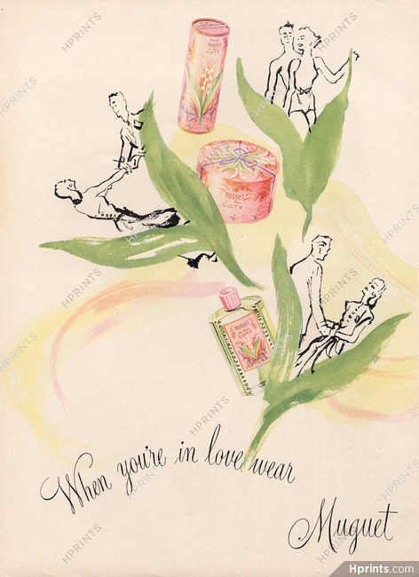 Coty 1944 Muguet des bois, Lily of the valley, Eric