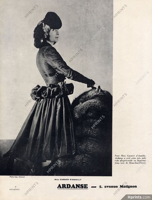 Ardanse (Couture) 1942 Mme Garnier d'Assailly, Photo Elshoud