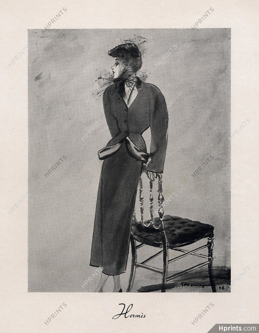 Hermès (Couture) 1948 Mourgue