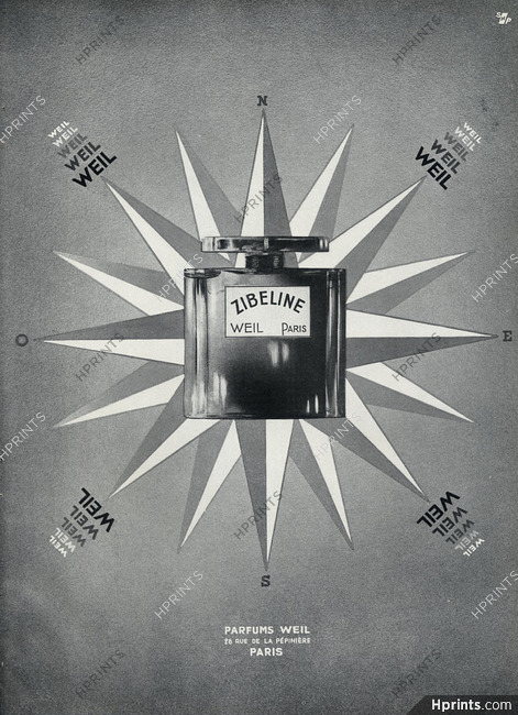 Weil (Perfumes) 1935 Zibeline