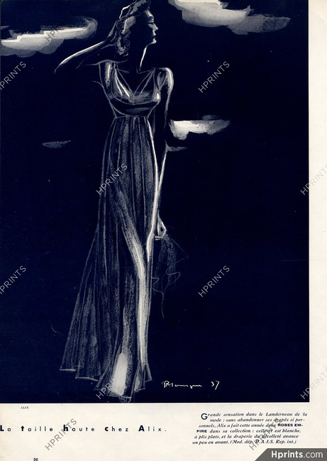 Alix 1937 Robe Empire, Pierre Mourgue