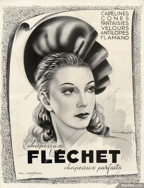Fléchet 1947 Women's Hats, Chambellan