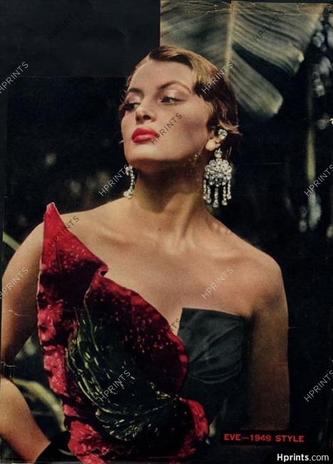 Eve—1949 Style, 1949 - Schiaparelli Waterlily Dress