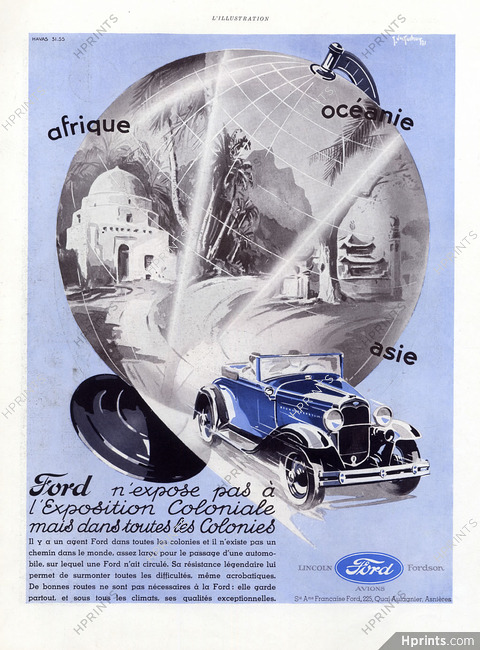 Ford 1931 Exposition Coloniale Internationale