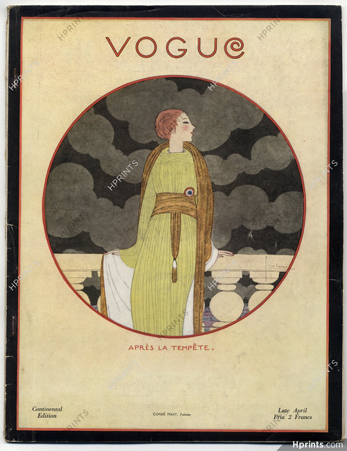 Après La Tempête, 1919 - Georges Lepape Vogue Continental Late April Cover