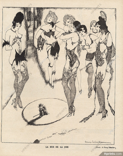 La Rue de la Joie, 1932 - Henry Sebastian Prostitutes