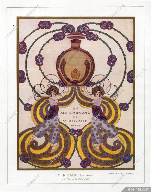 V. Rigaud (Perfumes) 1914 Carlo Granelli, Art Deco Orientalism