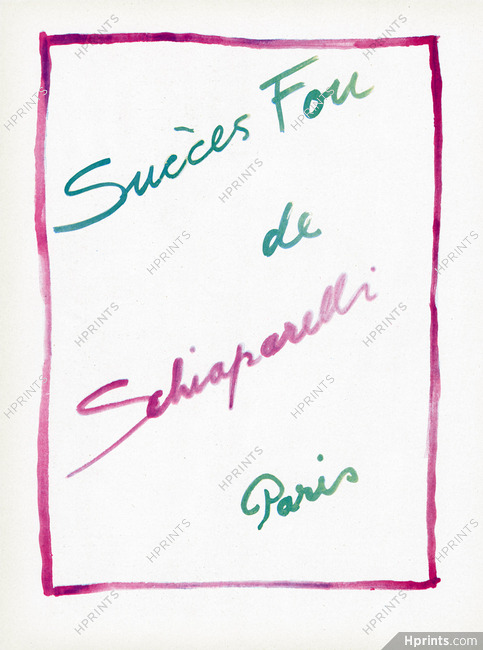 Schiaparelli (Perfumes) 1953 Succès Fou