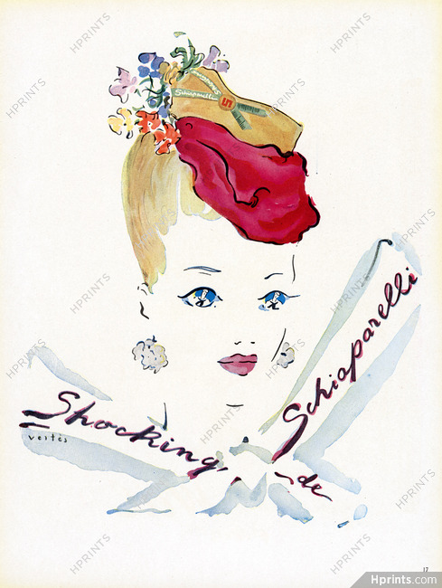 Schiaparelli (Perfumes) 1946 Shocking, Marcel Vertès