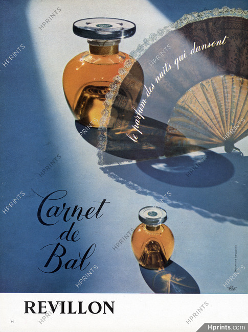 Revillon (Perfumes) 1956 Carnet de Bal, Photo Berguglian