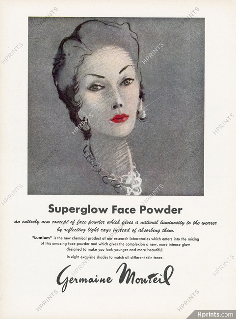 Germaine Monteil (Cosmetics) 1953 Face Powder