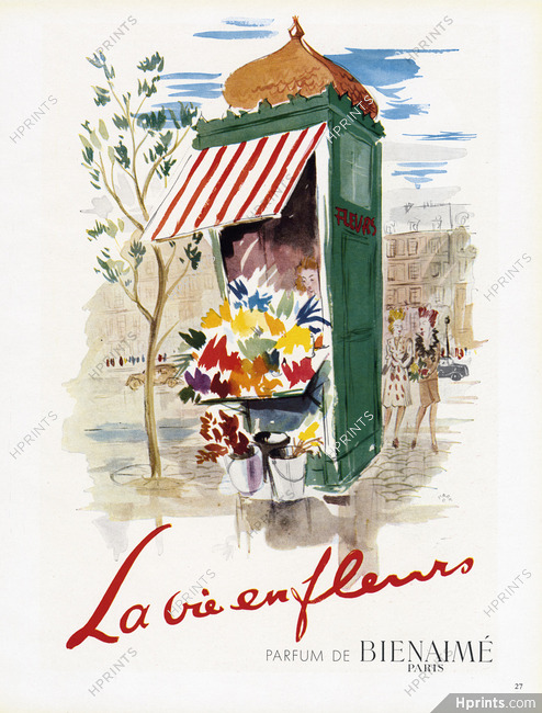 Bienaimé (Perfumes) 1945 La Vie en Fleurs, Floristry