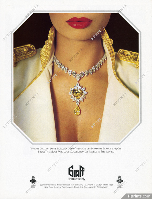 Graff 1984 Unique Diamant Jaune Taille en Coeur