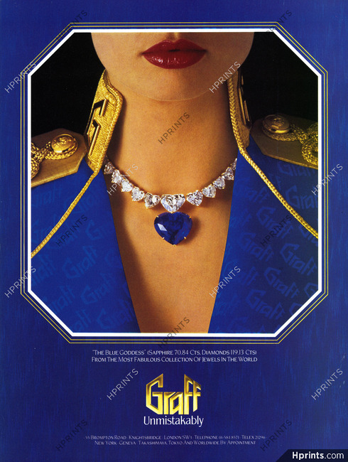 Graff 1986 "The Blue Goddess" Sapphire, Diamonds Necklace, Photo Stephane Graff