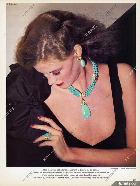 Fred (High Jewelry) 1980 Or et Turquoises, Photo Lorrieux