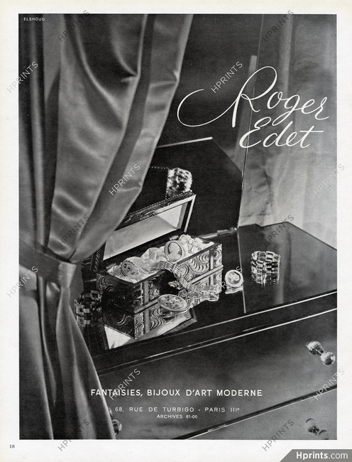 Roger Edet (Jewels) 1946 Fantaisies, Bijoux d'Art Moderne, Photo Elshoud