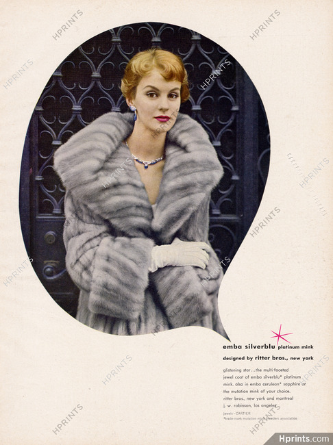 Cartier (High Jewelry) 1953 Emba Mink Fur Coat