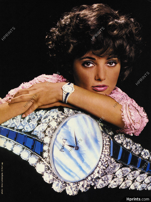 Piaget (Watches) 1980 Photo Gina Lollobrigida