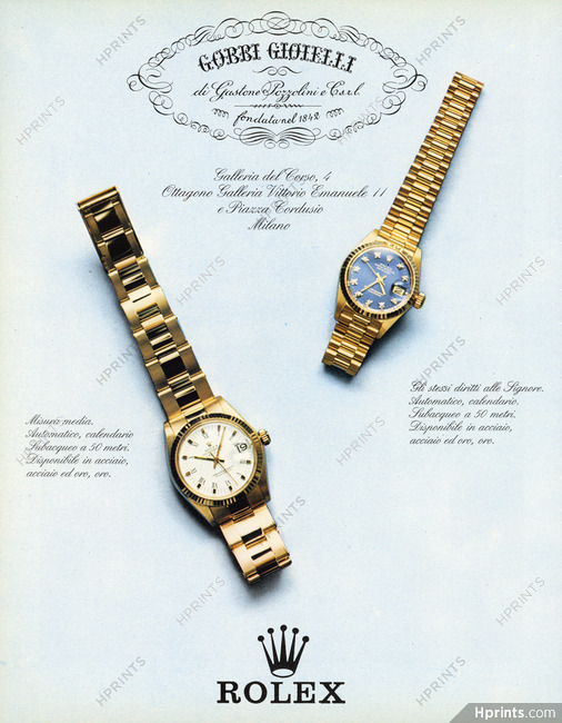 Rolex (Watches) 1980 Gobbi Gioielli