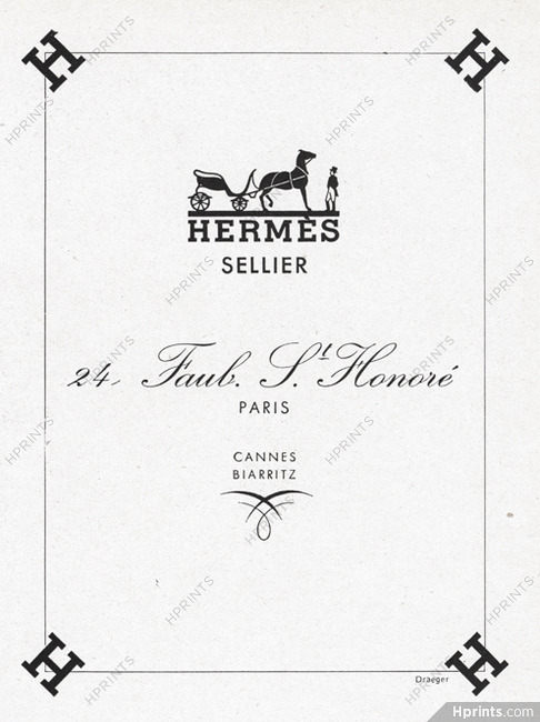 Hermès (Sellier) 1943 Label