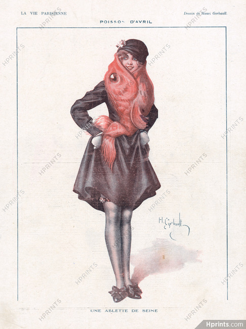 Gerbault 1918 Poisson d'Avril, Une Ablette de Seine