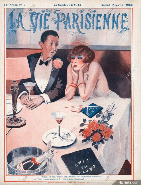 Georges Léonnec 1928 La Vie Parisienne Cover