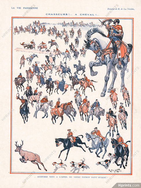 Raymond de la Nézière 1924 Chasse à Courre, Hunting, Retriever