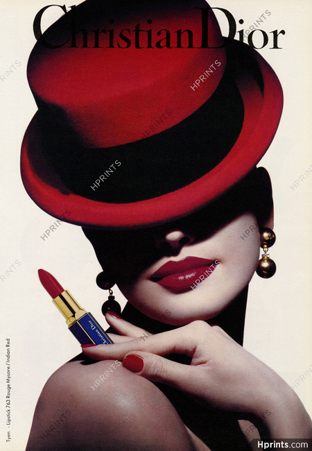 Christian Dior (Cosmetics) 1991 Lipstick, Photo Tyen (L)