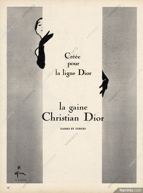 La Gaine Christian Dior (Lingerie) 1955 Gruau