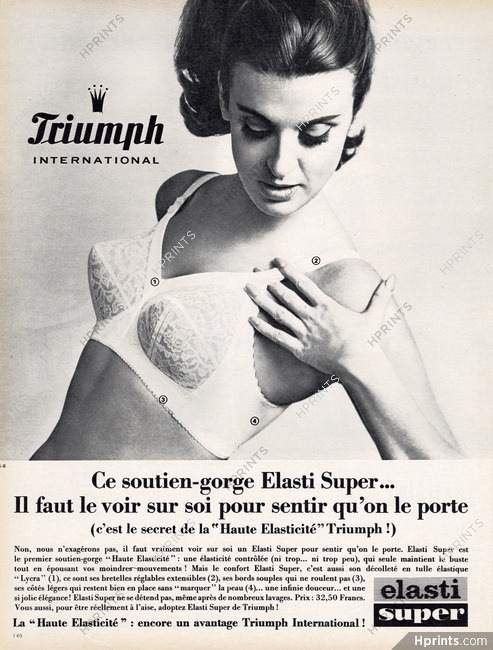 Vintage Lingerie Advertisement for 1966 Carnival Push-up Plus Bra -   Australia