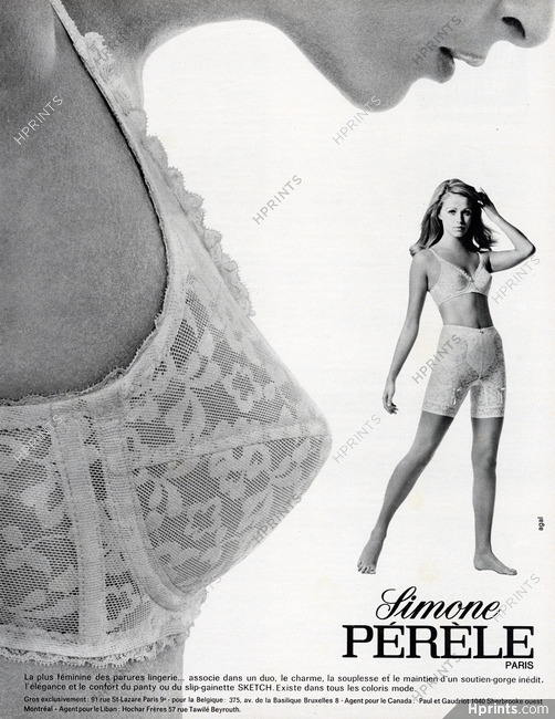 1969 three Teen girls model Bestform Bra girdle lingerie retro photo print  ad L6