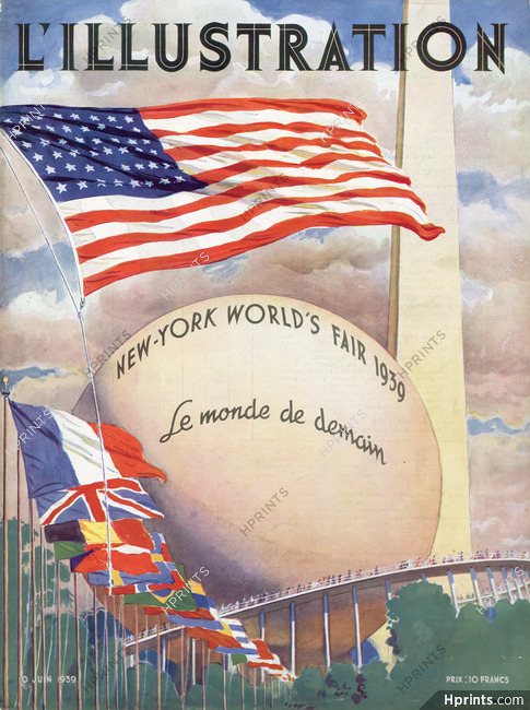 New-York World's Fair 1939 Exposition Universelle de New York, L'Illustration Cover