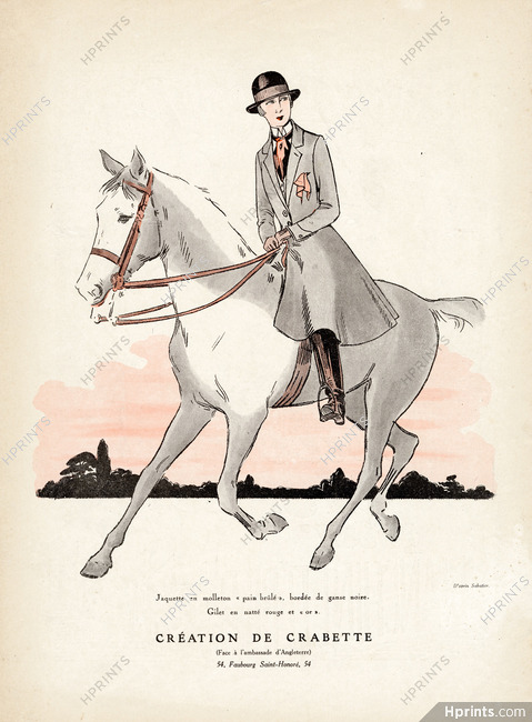 Crabette (Sportswear) 1924 Horsewoman