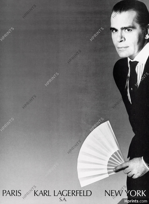 Karl Lagerfeld 1986 Portrait