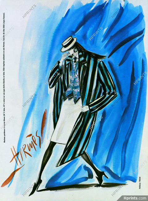 Hermès (Couture) 1986 Hélène Tran, Fashion Illustration