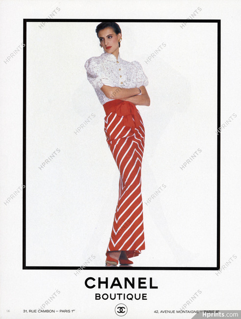 Chanel Boutique 1985 Inès de la Fressange