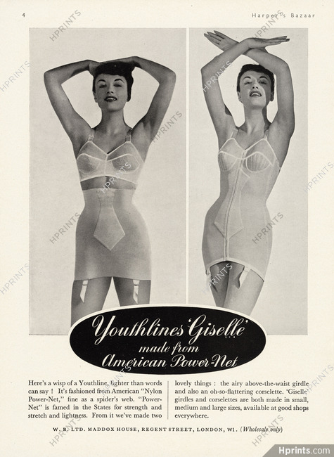 Youthline (Lingerie) 1953 Giselle, Girdle, Corselette
