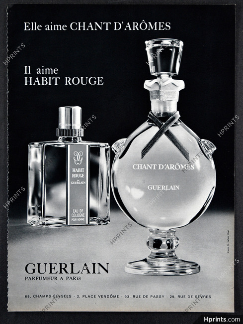 Guerlain (Perfumes) 1968 Chant D'arômes, Habit Rouge, Photo