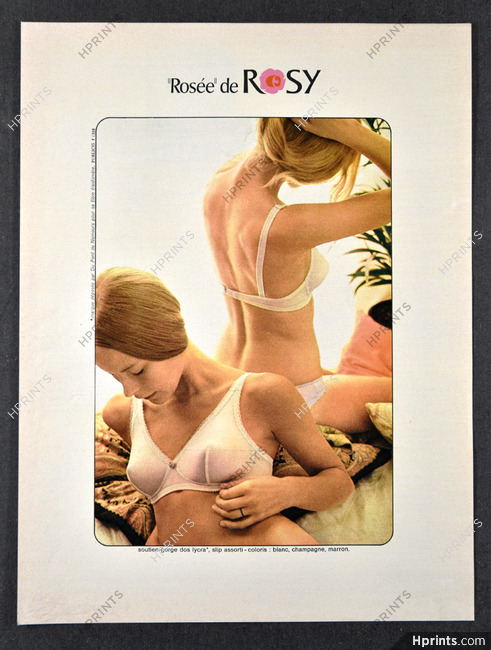 Rosy (Lingerie) 1971 Bra Rosée — Advertisement