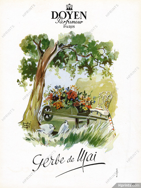 Doyen (Perfumes) 1947 André Jean "Gerbe de Mai" Bird
