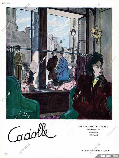 Cadolle 1948 Boutique 14 rue Cambon, Pierre Louchel, Shop Window