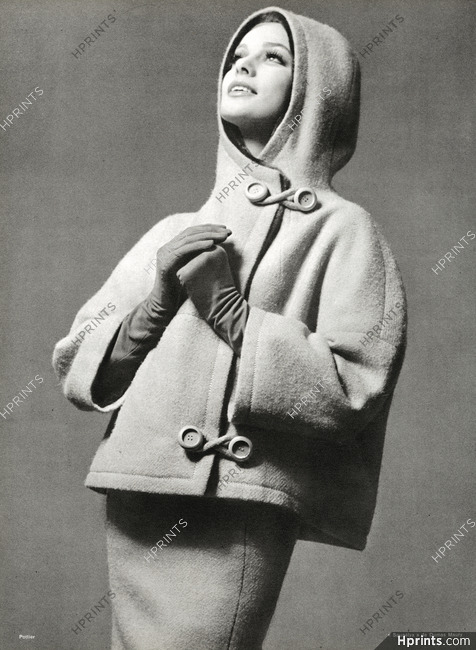 Christian Dior 1961 Pélisse et sa cagoule