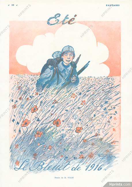 Le Bleuet de 1916, 1916 - Raoul Vion World War I French Soldier, Summer